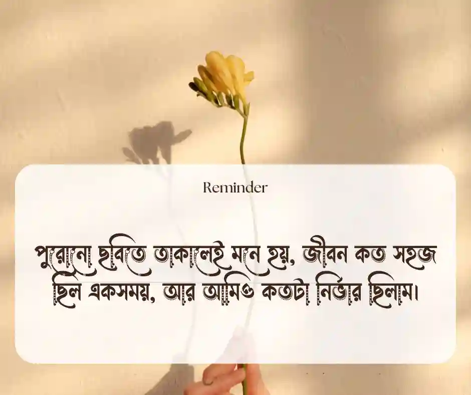 পুরোনো ছবি নিয়ে উক্তি ও স্ট্যাটাস