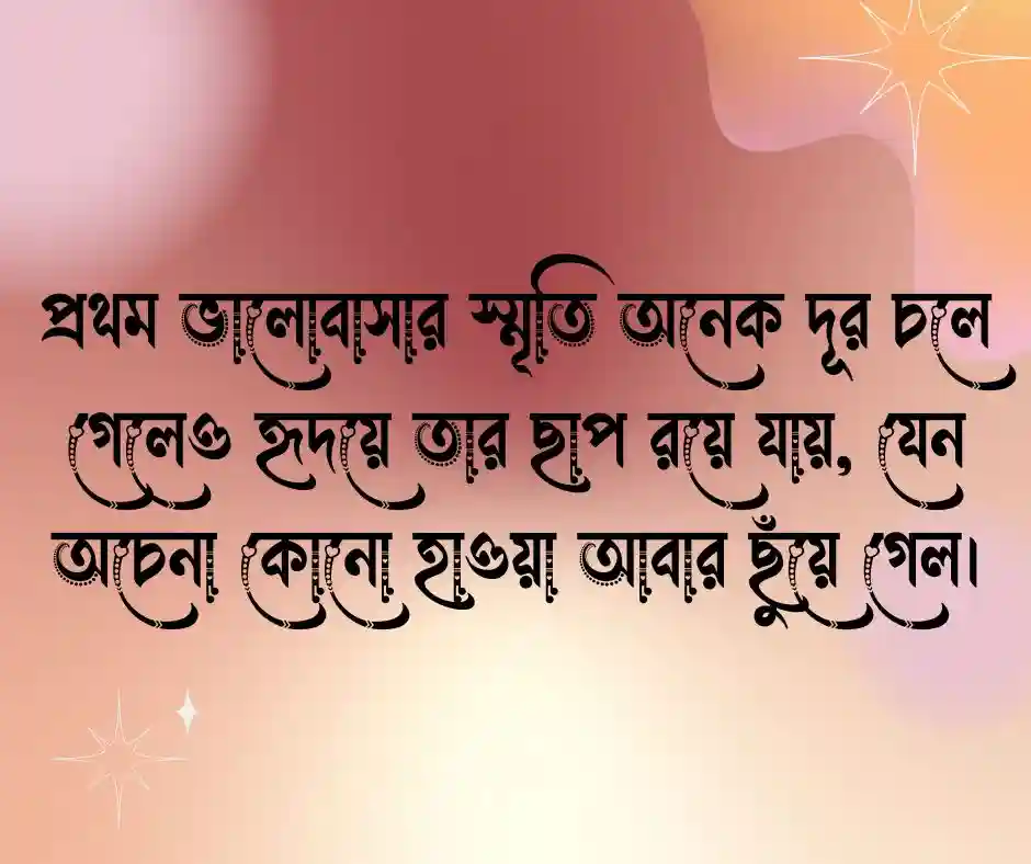 প্রথম ভালোবাসার স্ট্যাটাস