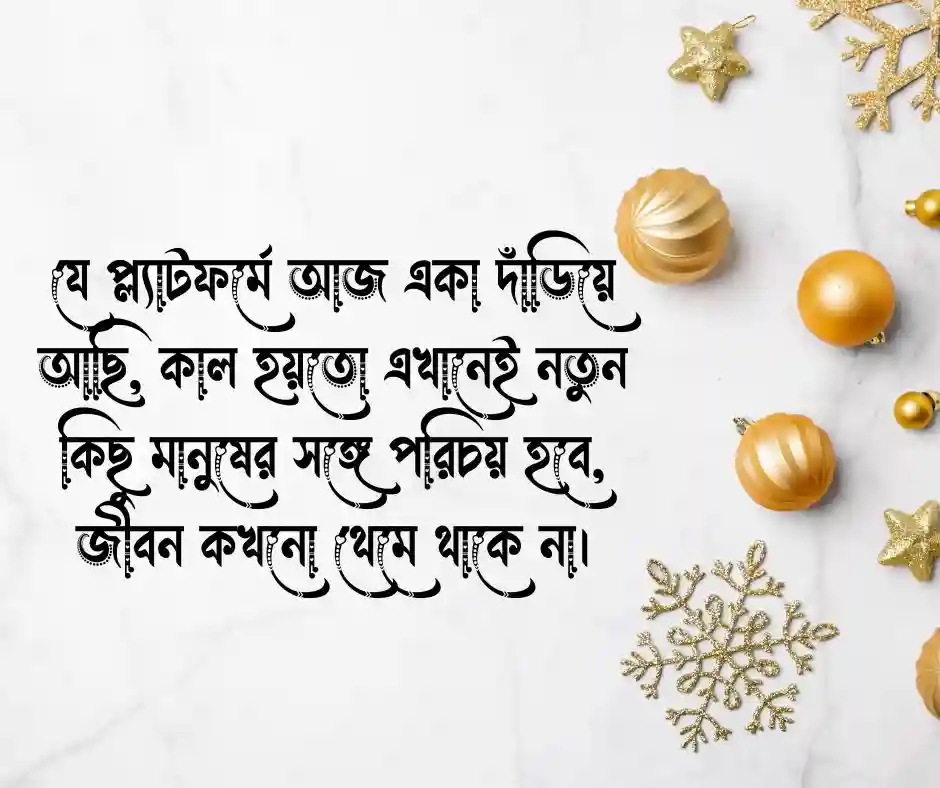 প্লাটফর্ম নিয়ে ক্যাপশন