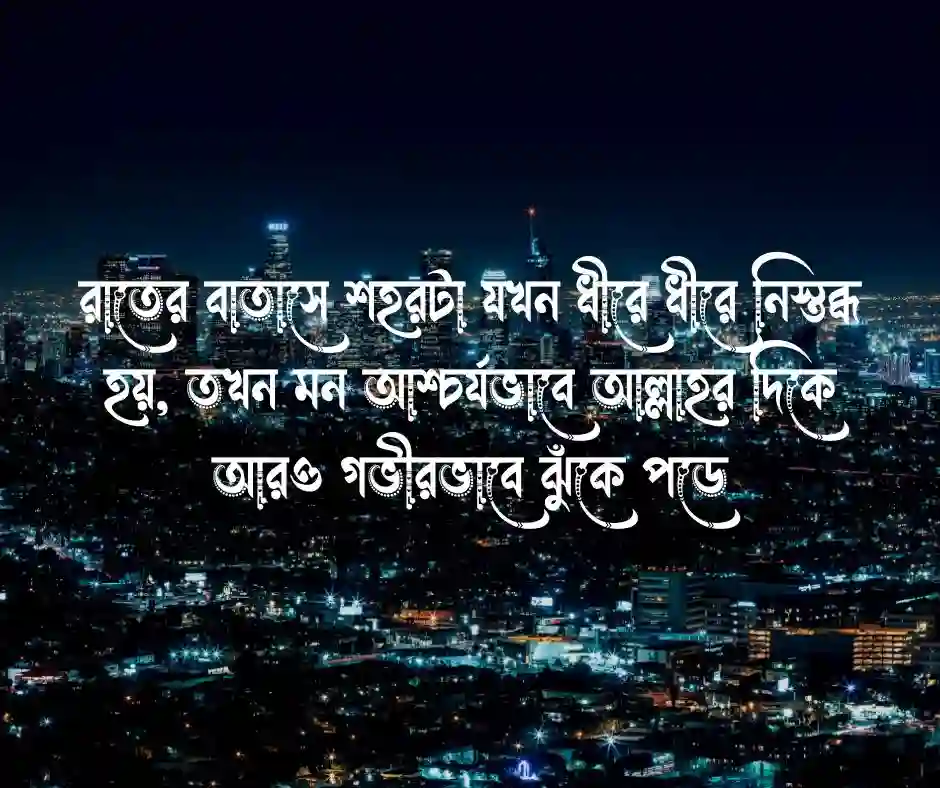 রাতের শহর রাত নিয়ে ক্যাপশন