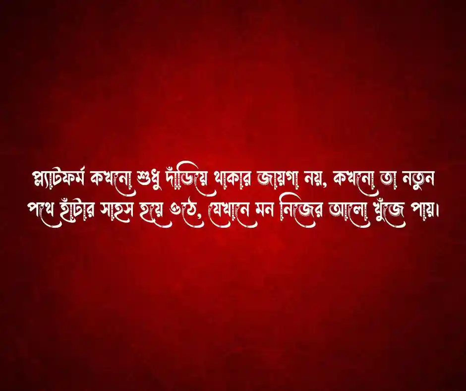 প্লাটফর্ম নিয়ে ক্যাপশন