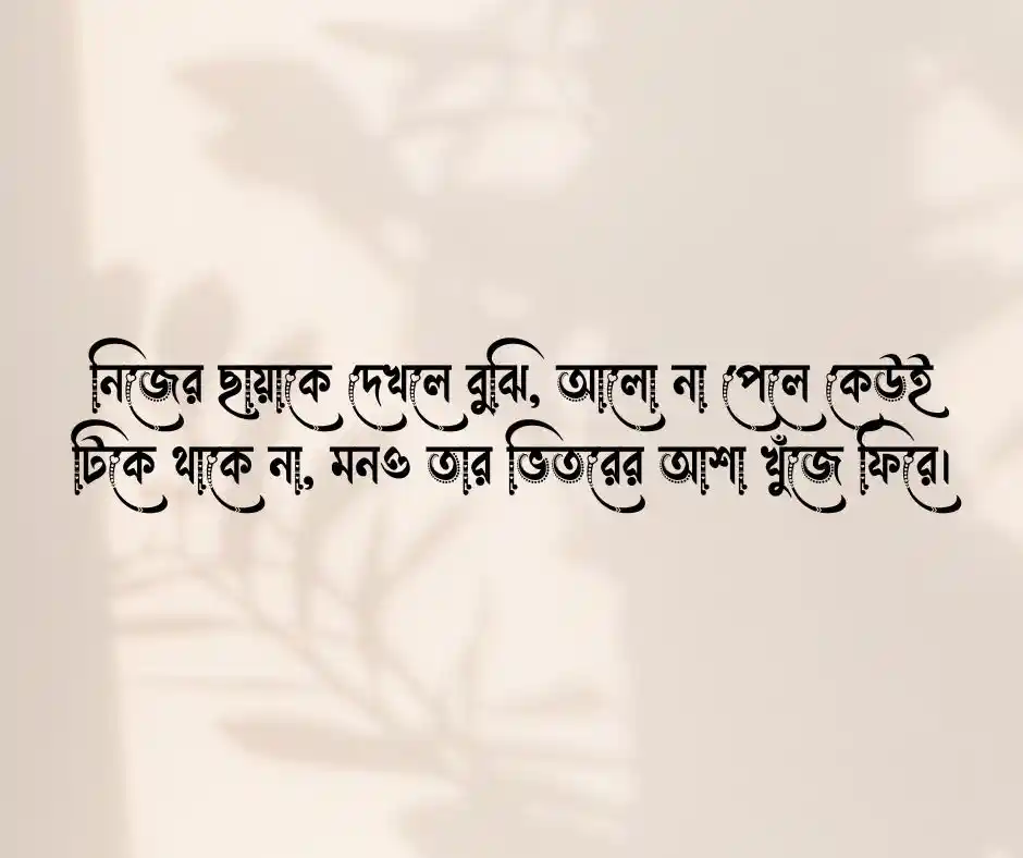 নিজের ছায়া নিয়ে ক্যাপশন  ছায়া নিয়ে স্ট্যাটাস