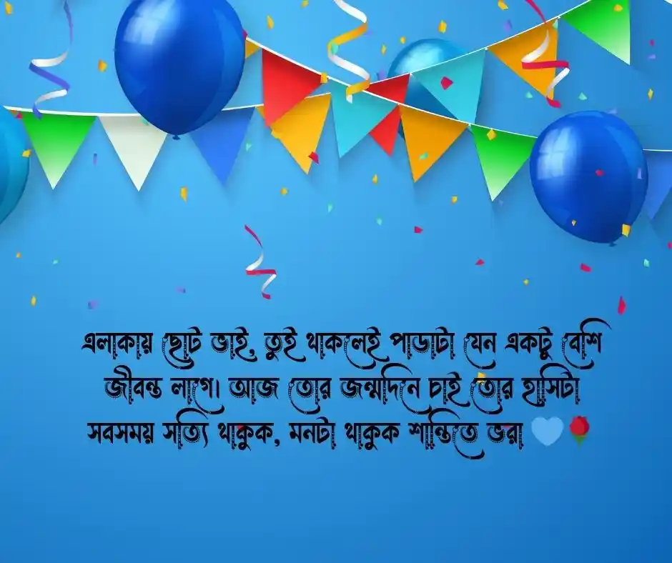 এলাকার ছোট ভাইয়ের জন্মদিনের শুভেচ্ছা স্ট্যাটাস