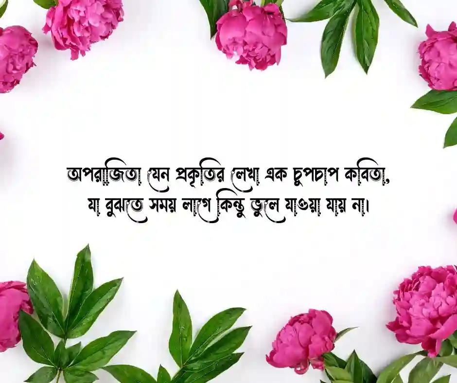 অপরাজিতা ফুল নিয়ে উক্তি