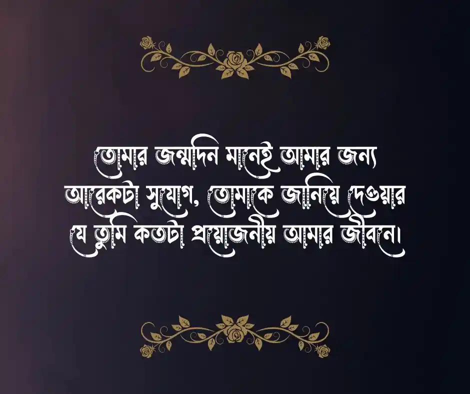 স্বামীর জন্মদিনের শুভেচ্ছা ক্যাপশন  স্বামীকে জন্মদিনের শুভেচ্ছা স্ট্যাটাস