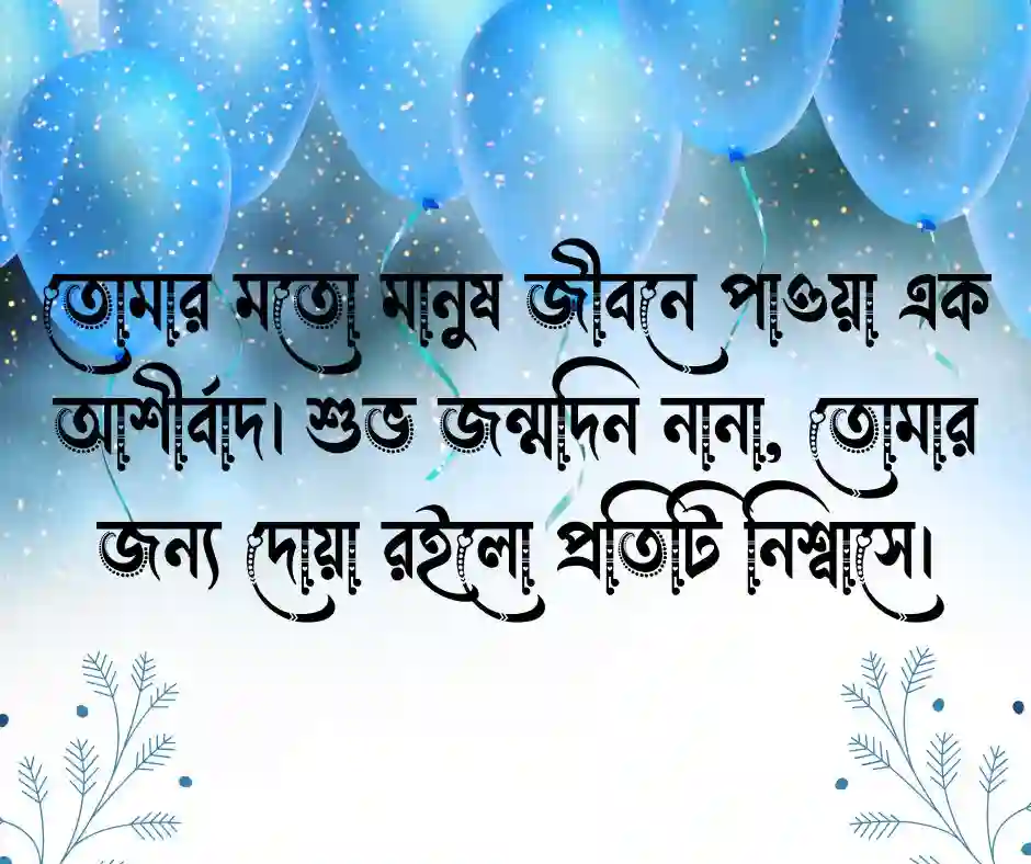 নানার জন্মদিনের শুভেচ্ছা স্ট্যাটাস