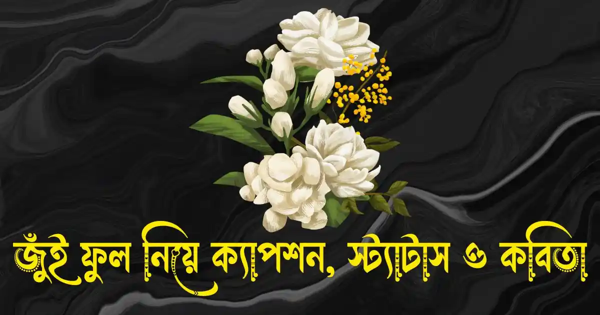 জুঁই ফুল নিয়ে ক্যাপশন, স্ট্যাটাস ও কবিতা
