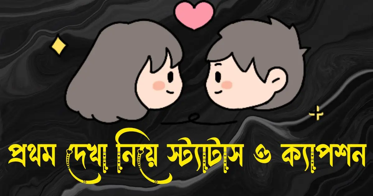 প্রথম দেখা নিয়ে স্ট্যাটাস, ক্যাপশন, উক্তি ও কিছু কথা