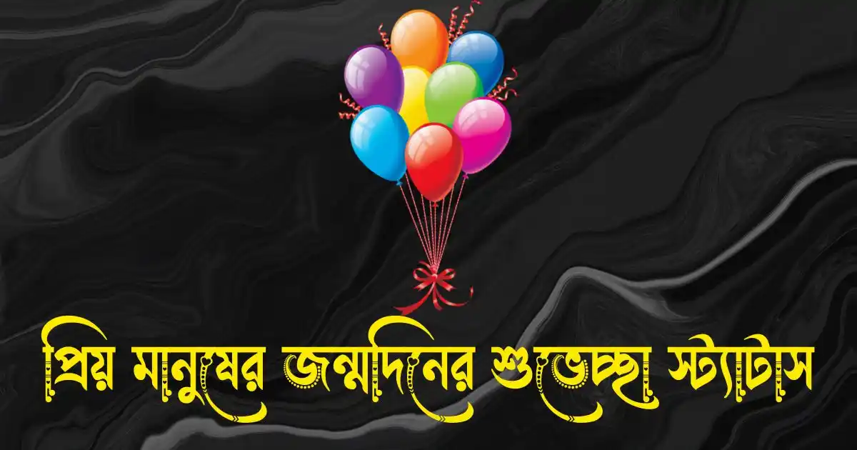 প্রিয় মানুষের জন্মদিনের শুভেচ্ছা স্ট্যাটাস, ক্যাপশন, মেসেজ ও কবিতা