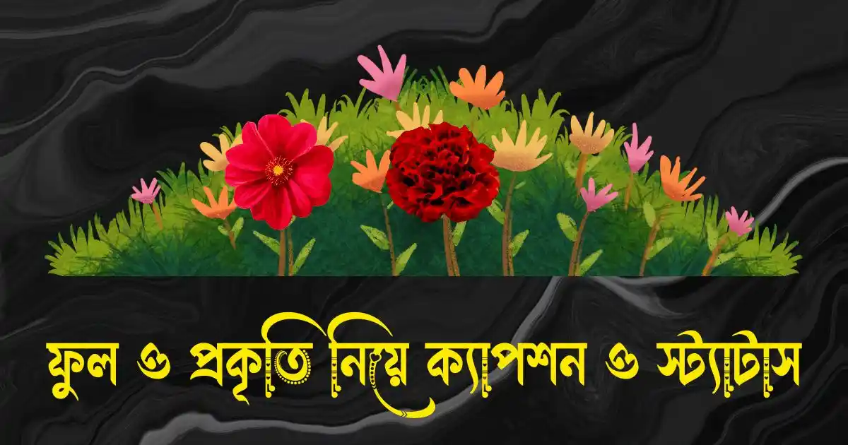 ফুল ও প্রকৃতি নিয়ে ক্যাপশন ও স্ট্যাটাস