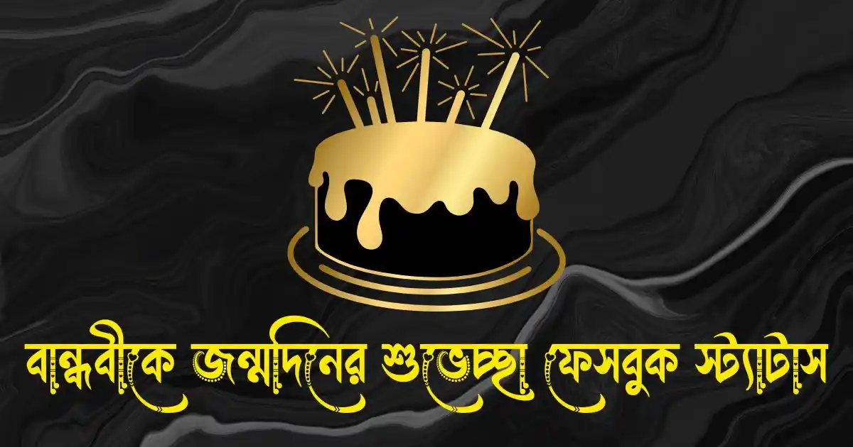 বান্ধবীকে জন্মদিনের শুভেচ্ছা ফেসবুক স্ট্যাটাস ও ফানি ক্যাপশন
