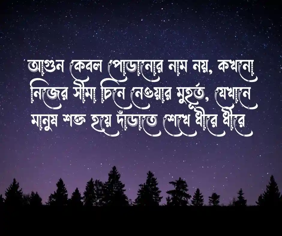 আগুন নিয়ে উক্তি