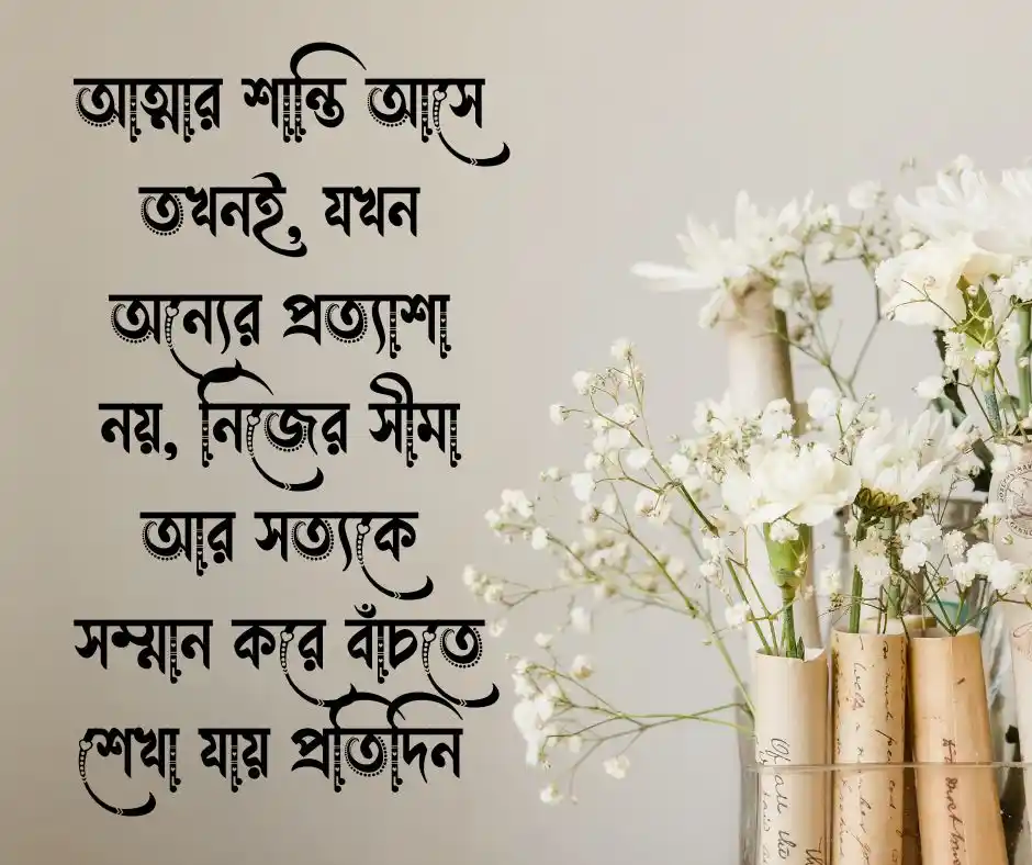 আত্নার শান্তি নিয়ে উক্তি