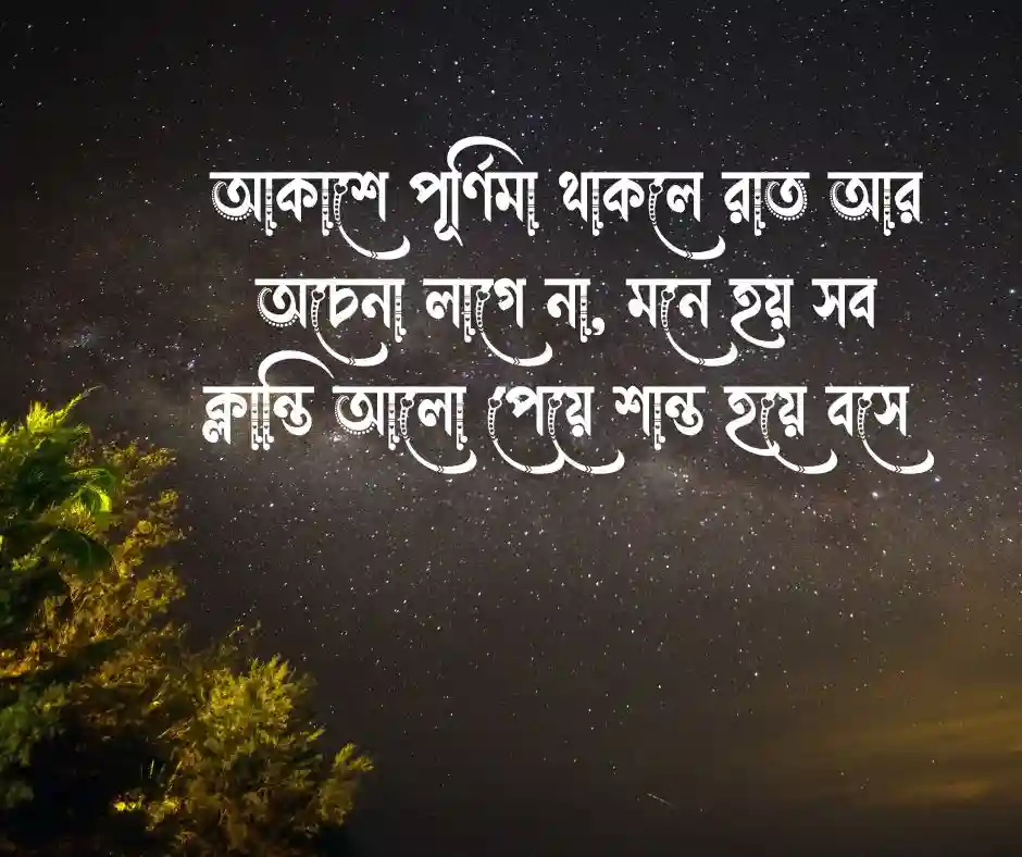 পূর্ণিমার চাঁদ নিয়ে ক্যাপশন