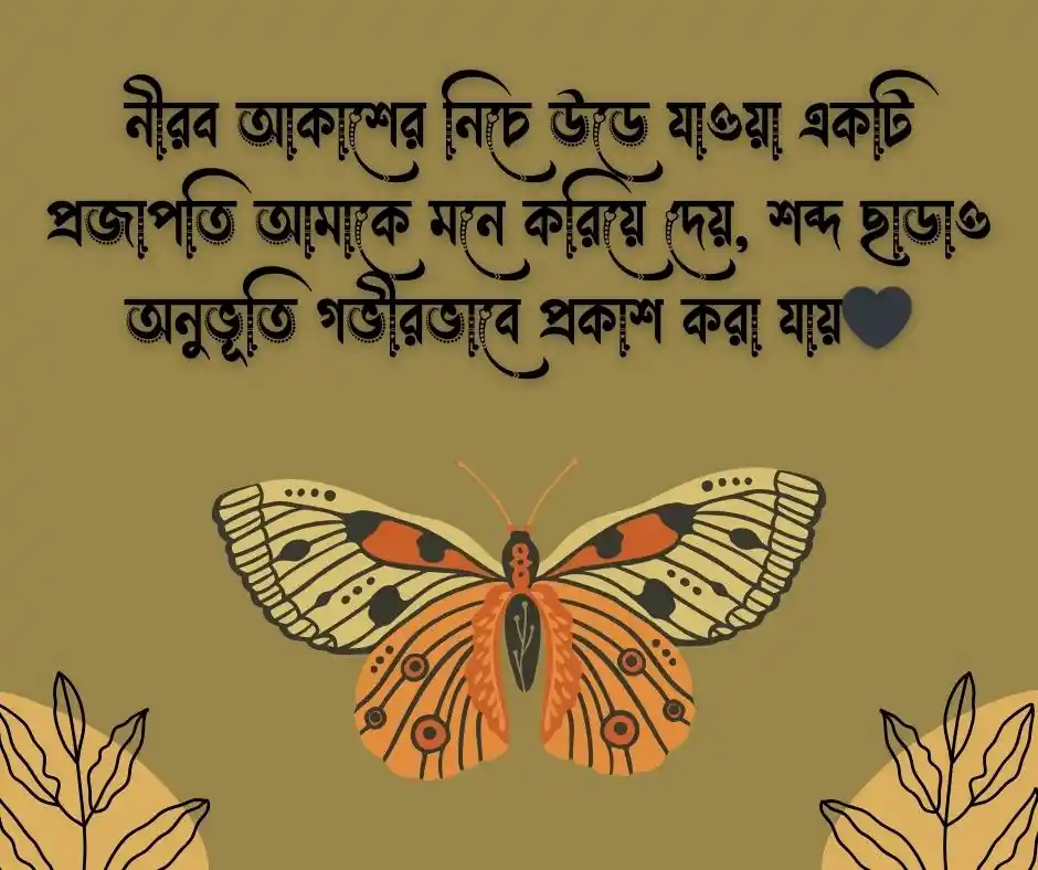 প্রজাপতি নিয়ে ক্যাপশন Butterfly Caption