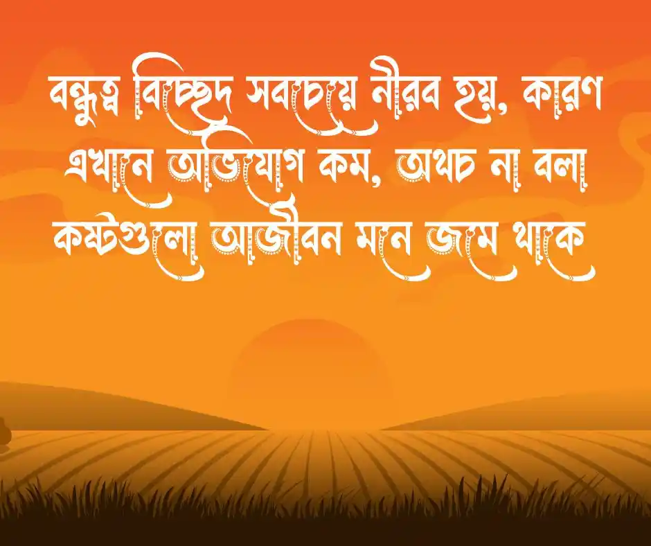 বন্ধুত্ব বিচ্ছেদ নিয়ে ক্যাপশন