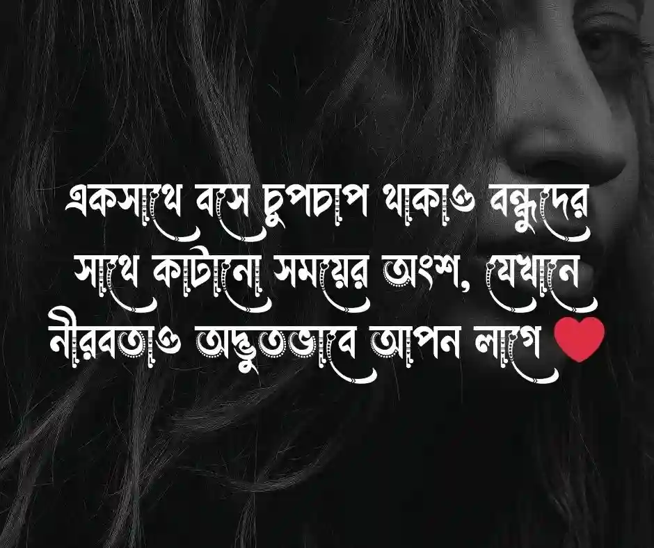 বন্ধুদের সাথে কাটানো সময় নিয়ে স্ট্যাটাস