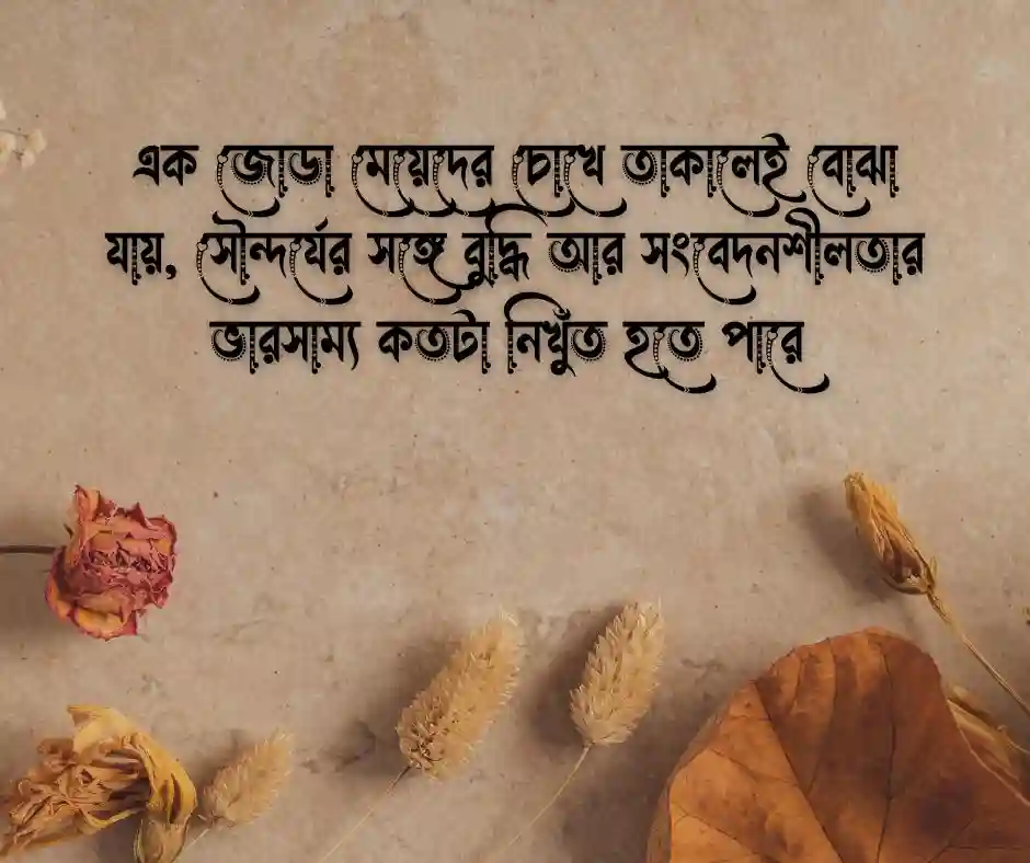 মেয়েদের চোখ নিয়ে প্রসংশা
