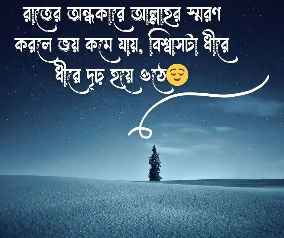 রাত নিয়ে ইসলামিক ক্যাপশন - rat niye islamic caption