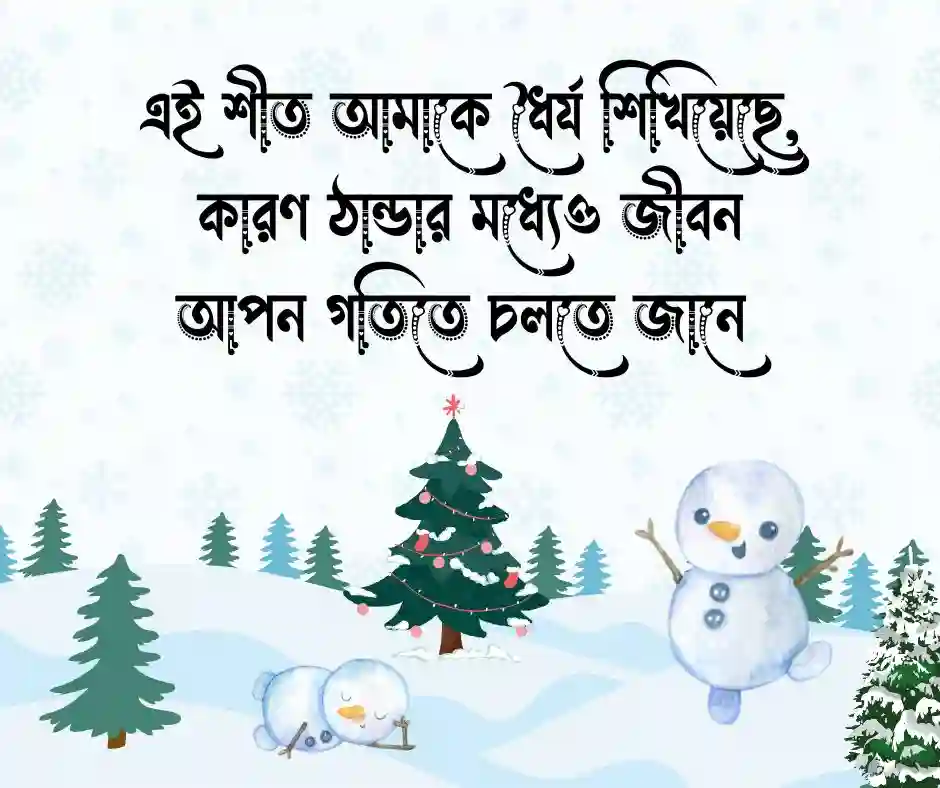 শীতের ক্যাপশন