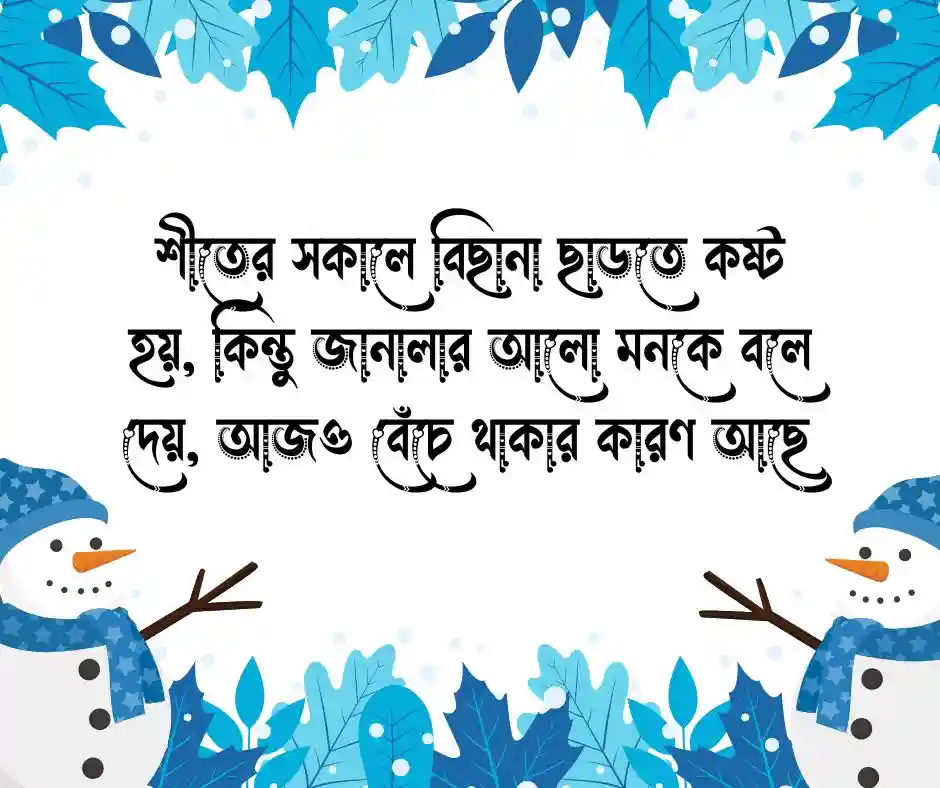 শীত নিয়ে স্ট্যাটাস
