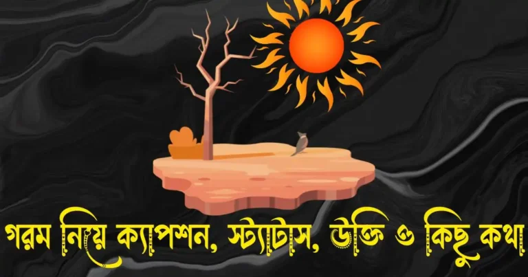 গরম নিয়ে ক্যাপশন, স্ট্যাটাস, উক্তি ও কিছু কথা