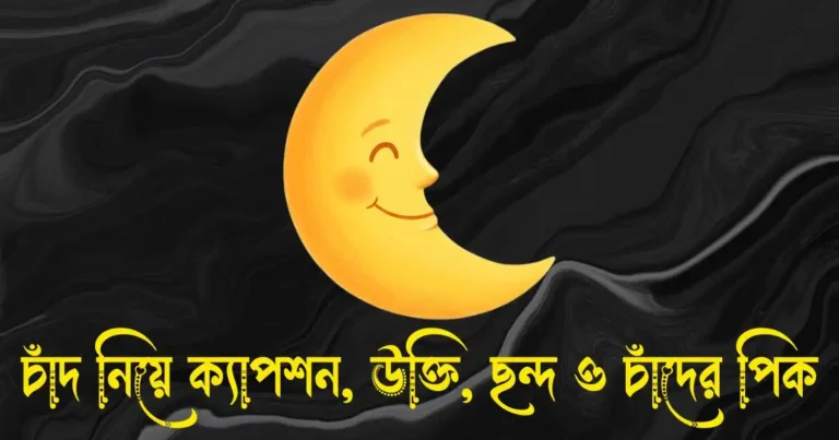 চাঁদ নিয়ে ক্যাপশন, উক্তি, ছন্দ, কবিতা ও চাঁদের পিক