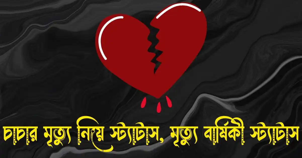 চাচার মৃত্যু নিয়ে স্ট্যাটাস - চাচার মৃত্যু বার্ষিকী স্ট্যাটাস