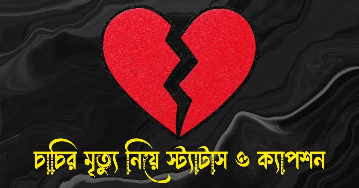চাচির মৃত্যু নিয়ে স্ট্যাটাস ও ক্যাপশন