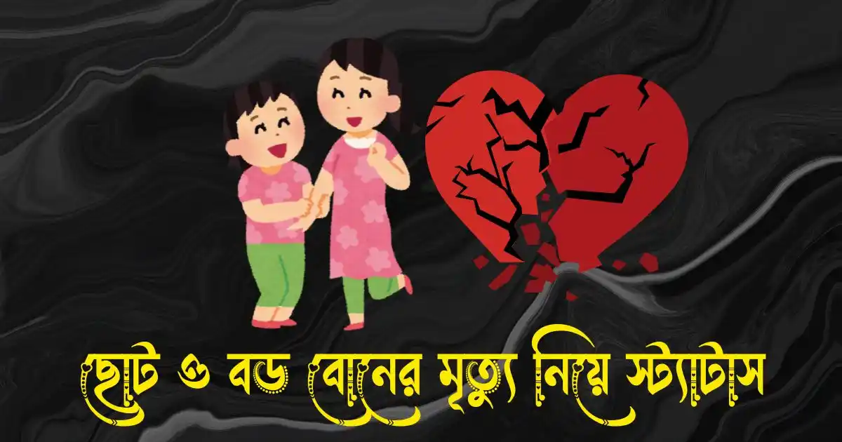 ছোট ও বড় বোনের মৃত্যু নিয়ে স্ট্যাটাস