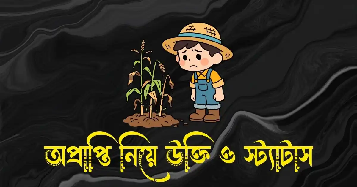 অপ্রাপ্তি নিয়ে উক্তি, ক্যাপশন ও স্ট্যাটাস