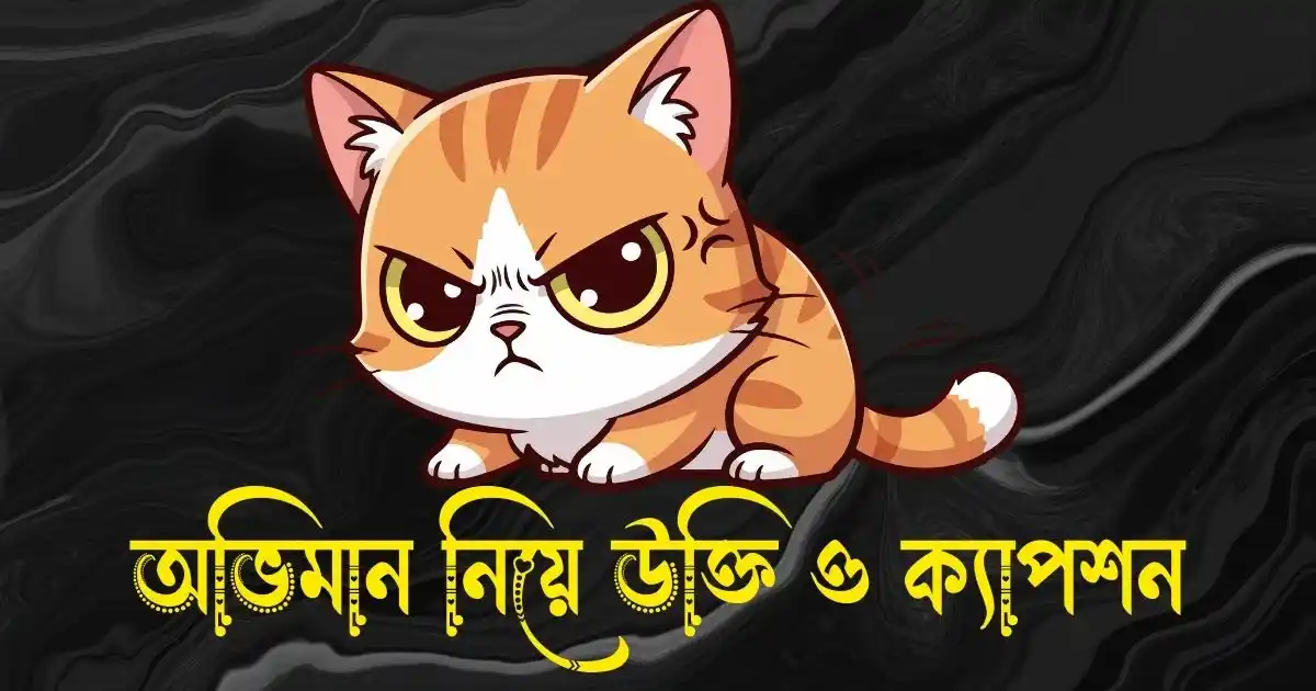 অভিমান নিয়ে উক্তি, স্ট্যাটাস ও ক্যাপশন