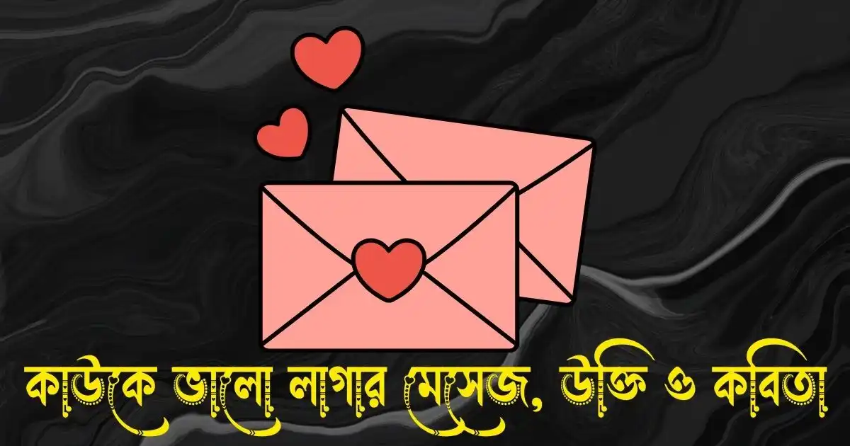 কাউকে ভালো লাগার মেসেজ, উক্তি ও কবিতা  